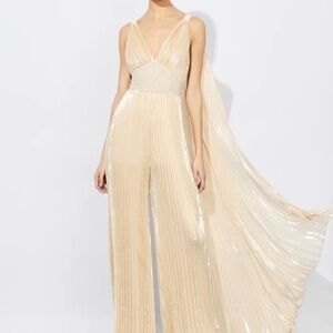 NWT Alice and Olivia ROSALIE JUMPSUIT WITH CAPE